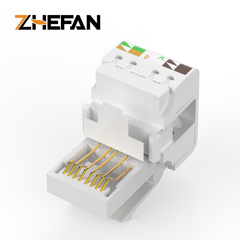 Ftp Cat5E Cat6 네트워크 키스톤 잭 Rj45 이더넷 케이블 sFtp 키스톤 잭 [ZCM66-04]