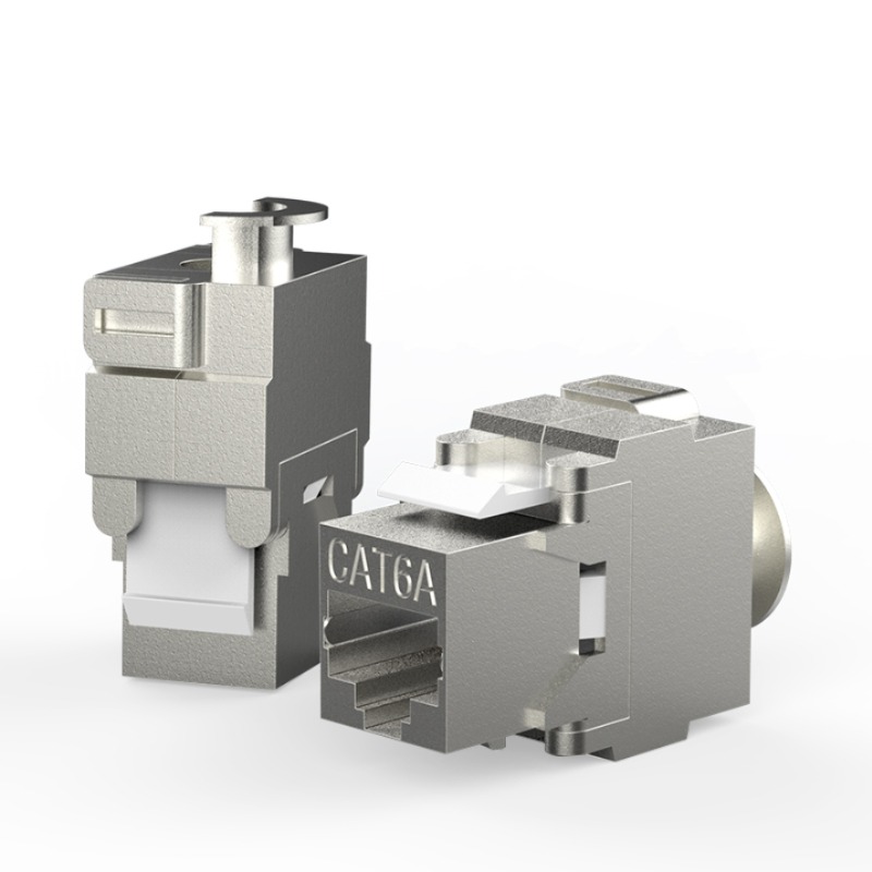 Cat6A Ftp 키스톤 잭 Rj45 툴리스 잭 모듈 식 잭 [ZCM66-05]