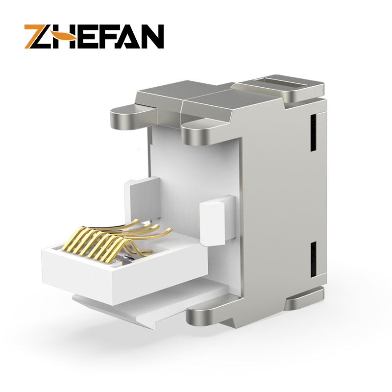 Cat6A Ftp 키스톤 잭 Rj45 툴리스 잭 모듈 식 잭 [ZCM66-05]