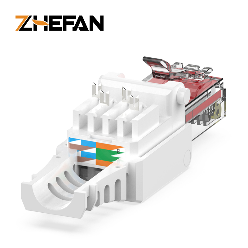 Cat6 Toolless 모듈 플러그 Utp Cat6 모듈 플러그 Toolless Rj45 플러그 Cat5e Toolless 플러그 [ZCM66-08]