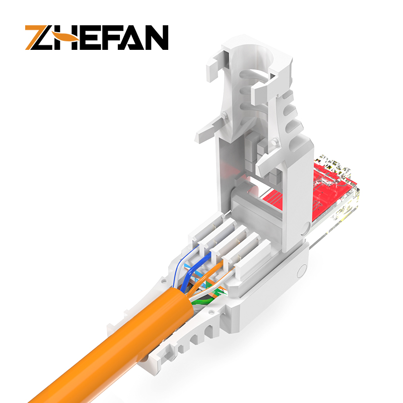 Cat6 Toolless 모듈 플러그 Utp Cat6 모듈 플러그 Toolless Rj45 플러그 Cat5e Toolless 플러그 [ZCM66-08]