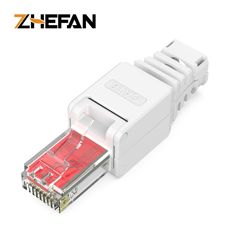 Cat6 Toolless 모듈 플러그 Utp Cat6 모듈 플러그 Toolless Rj45 플러그 Cat5e Toolless 플러그 [ZCM66-08]