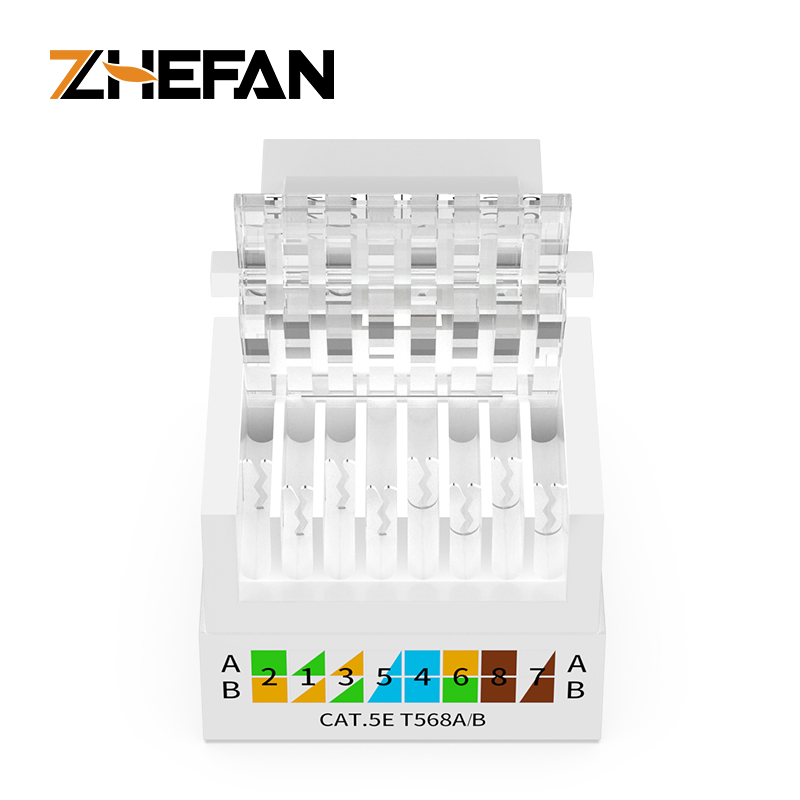 Cat6 Cat6a Cat5e Rj45 키스톤 잭 Utp 8p8c 모듈 커넥터 Cat6 Rj45 모듈 잭 Rj45 Cat6 키스톤 잭 [ZCM66-38]