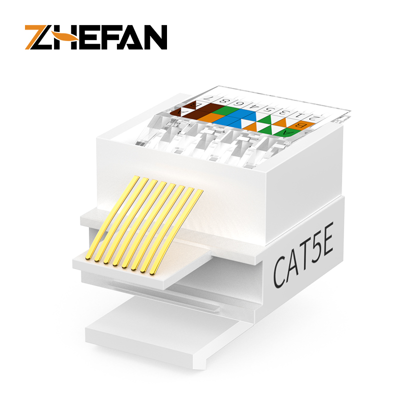 Cat6 Cat6a Cat5e Rj45 키스톤 잭 Utp 8p8c 모듈 커넥터 Cat6 Rj45 모듈 잭 Rj45 Cat6 키스톤 잭 [ZCM66-38]