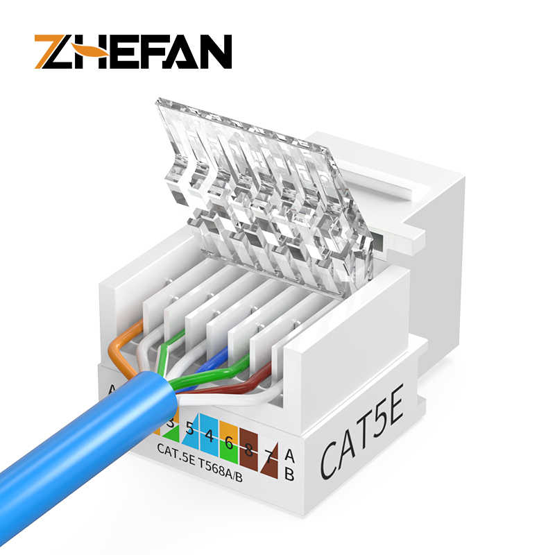 Cat6 Cat6a Cat5e Rj45 키스톤 잭 Utp 8p8c 모듈 커넥터 Cat6 Rj45 모듈 잭 Rj45 Cat6 키스톤 잭 [ZCM66-38]