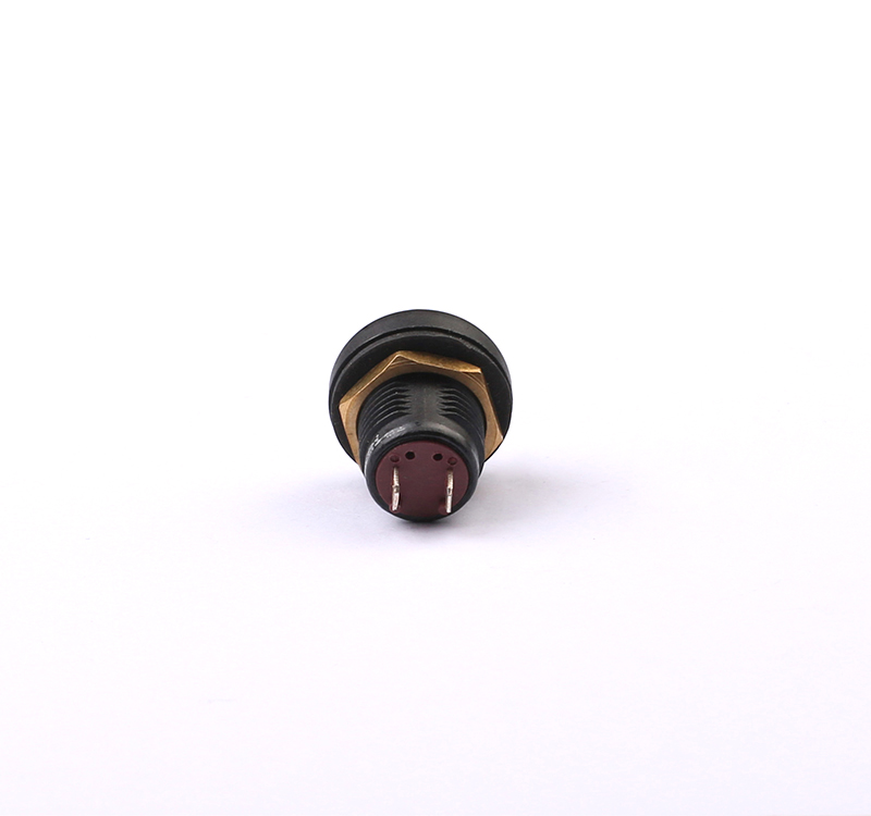 Toowei 12mm 래칭 플라스틱 푸시 버튼 마이크로 스위치 방수 2 핀 회색 자동차 [OPEN-ZSB10-29]