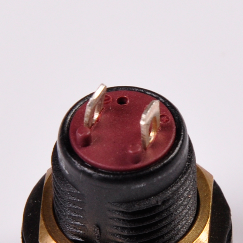 Toowei 12mm 래칭 플라스틱 푸시 버튼 마이크로 스위치 방수 2 핀 회색 자동차 [OPEN-ZSB10-29]
