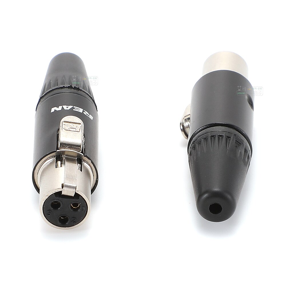 NEUTRIK REAN 3 핀 소형 XLR 케이블 커넥터 암수 미니 플러그 미니 플러그 소켓 슈어 AKG 무선 바디팩 [OPEN-ZCF23-31]