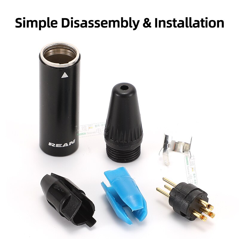 NEUTRIK REAN 3 핀 소형 XLR 케이블 커넥터 암수 미니 플러그 미니 플러그 소켓 슈어 AKG 무선 바디팩 [OPEN-ZCF23-31]