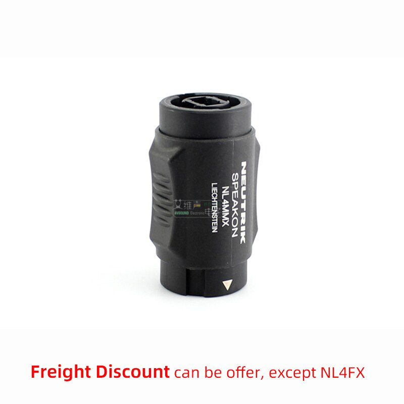 Neutrik 4 극 SpeakON 잠금 커플러 NL4MMX 빠른 잠금 케이블 커넥터 수-수 성별 변경 스피커 연결기 [OPEN-ZCF23-42]