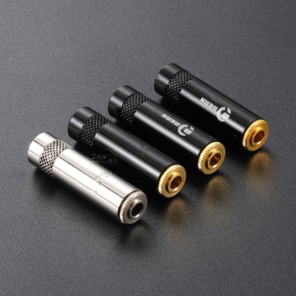 NEUTRIK REAN 잭 3.5mm 1 8 인치 스테레오 헤드폰 플러그 암수 녹음 라인 플러그 금도금 2 3 극 수리 용접 플러그 [OPEN-ZCF23-47]