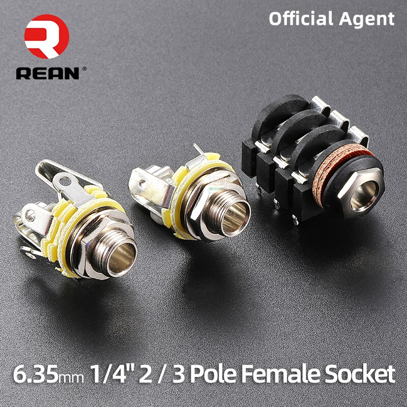 Neutrik REAN TRS 스테레오 금속 암 잭 3 극 NYS230 오디오 패널 1 4 인치 TS 모노 잭 PCB 소켓 NYS215 6.35mm [OPEN-ZCF23-46]