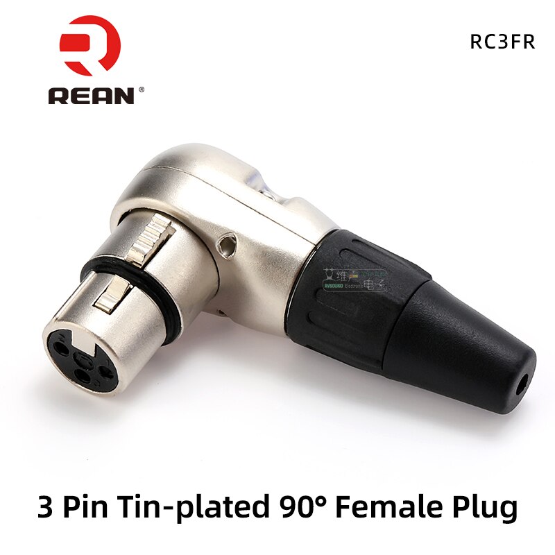 NEUTRIK REAN 90도 직각 L자형 XLR 플러그 3 핀 암수 마이크 라인 오디오 XLR 용접 플러그 YS186 YS187 YONGSHENG [OPEN-ZCF23-59]