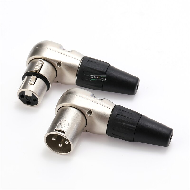 NEUTRIK REAN 90도 직각 L자형 XLR 플러그 3 핀 암수 마이크 라인 오디오 XLR 용접 플러그 YS186 YS187 YONGSHENG [OPEN-ZCF23-59]