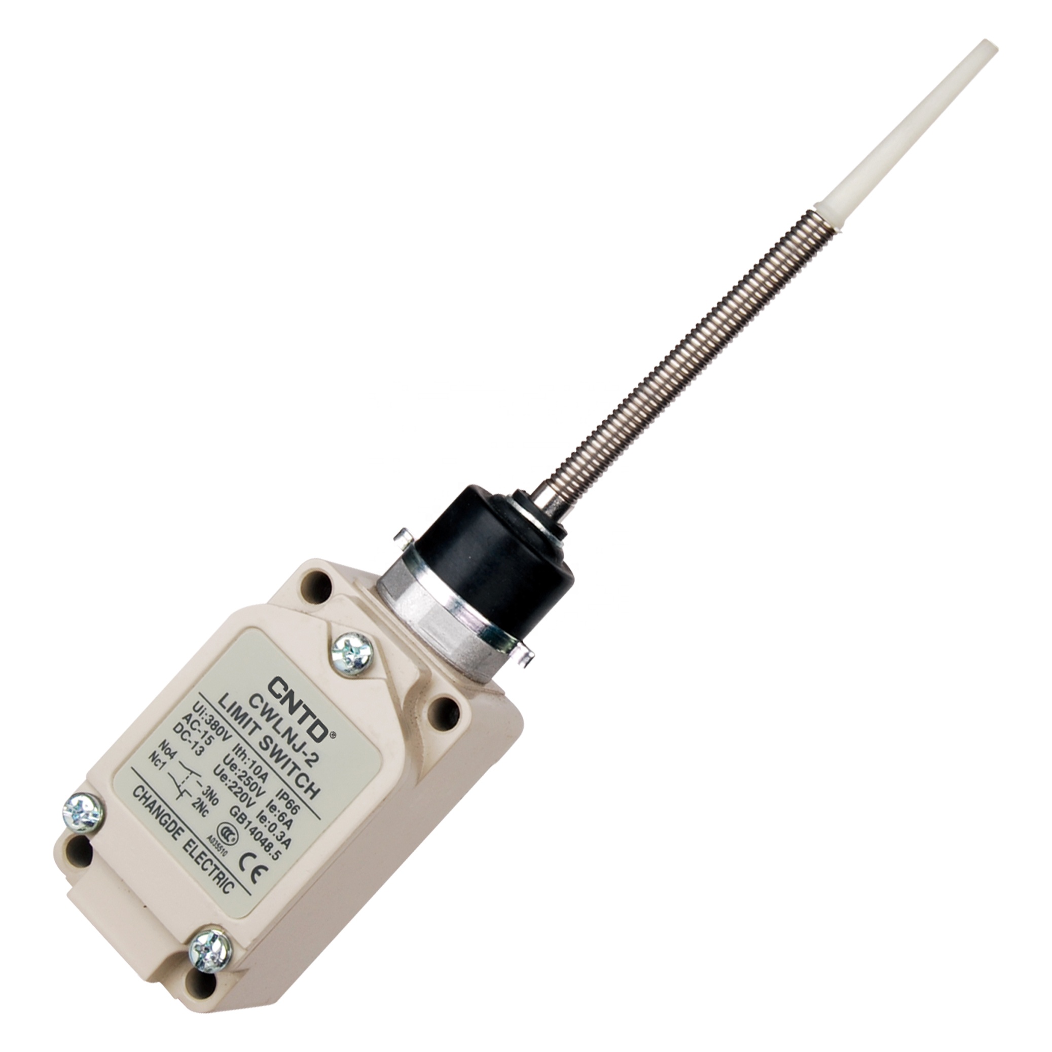 CNTD IP66 높은 기계적인 힘 10A 380V 방수 알루미늄 던지기 포탄 수직 리미트 스위치 CWLNJ-2 (납기 7-10일) [OPEN-ZSA27-166]