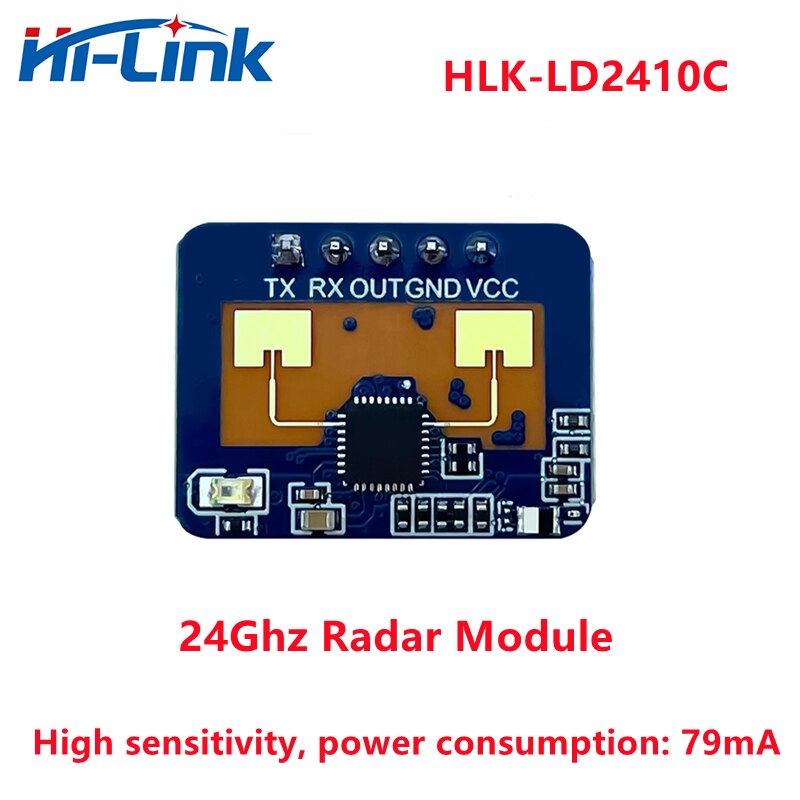 lot 24G HLK-LD2410C OTA 업그레이드 지능형 MMwave 센서 인간 존재 감지 레이더 고감도 [HI-Link-41]