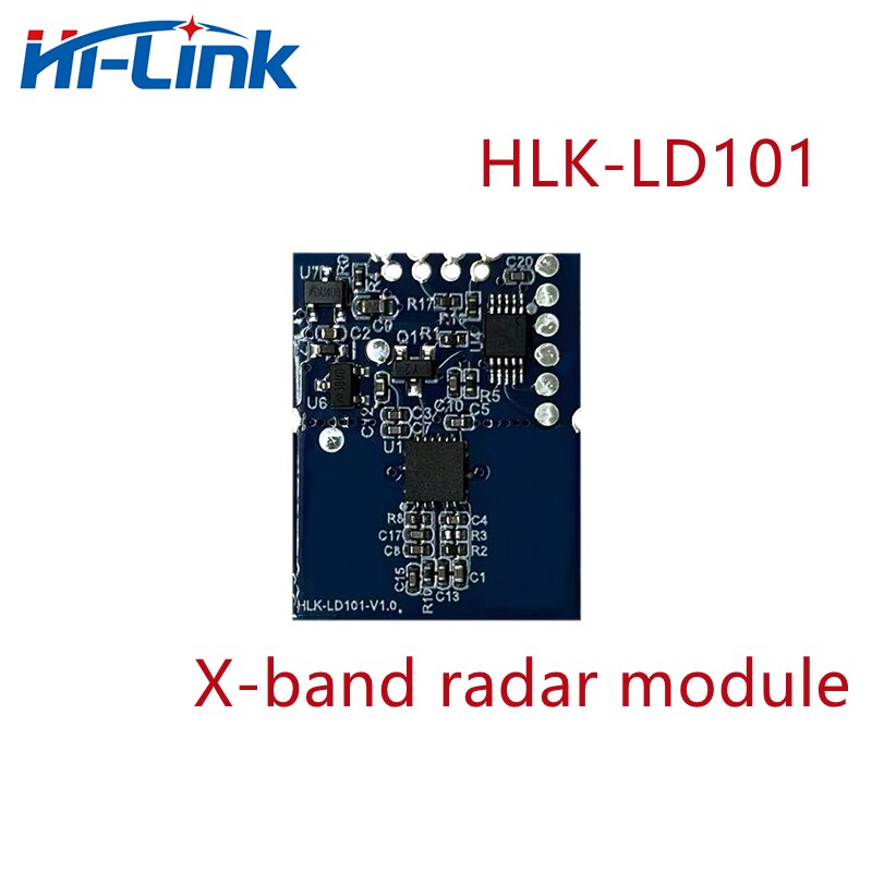 높은 링크 10G 레이더 모듈 지능형 마이크로 웨이브 센서 스위치 도플러 인간의 모션 감지 센서 HLK-LD101 [HI-Link-58]