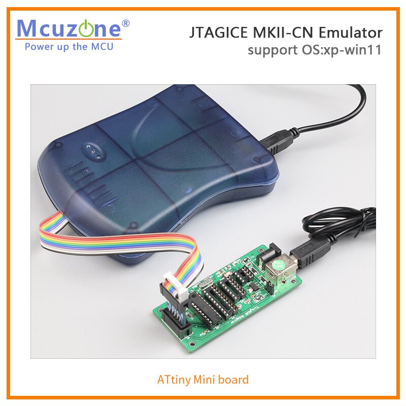 ATxmega JTAG PDI 에뮬레이터 프로그래머 USB AVR JTAGICE MKII-CN 에뮬레이터 ISP 디버그와이어 AVR32 [Mcuzone-01]