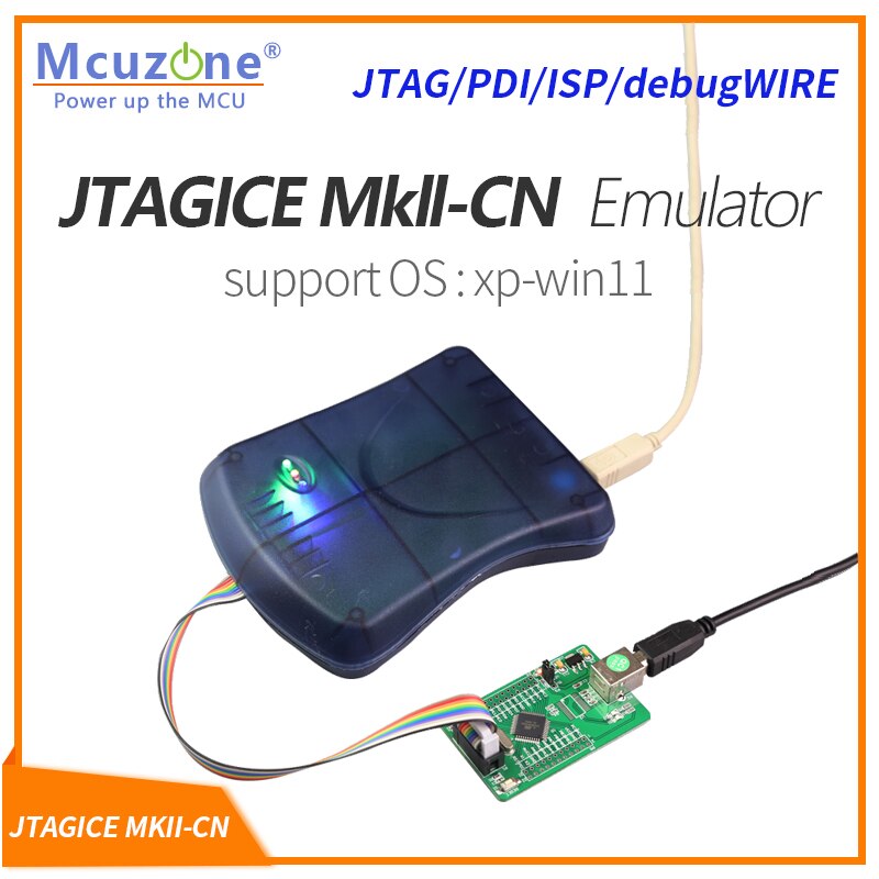ATxmega JTAG PDI 에뮬레이터 프로그래머 USB AVR JTAGICE MKII-CN 에뮬레이터 ISP 디버그와이어 AVR32 [Mcuzone-01]