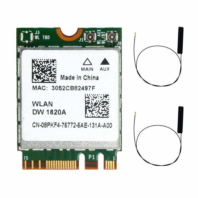 BCM94350ZAE DW1820A 867Mbps NGFF M.2 블루투스 4.1 무선 카드 듀얼 밴드 와이파이 네트워크 2.4 5G [ZTF110-62]