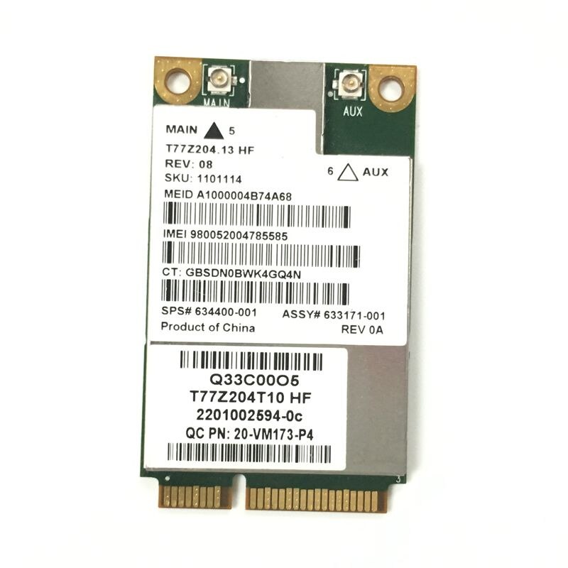 SIERRA 무선 카드 MC8355 GODI3000 3G 모듈 HS2430 HSPA EV DO REV A 14.4Mbps SPS 634400-001 [ZTF110-65]
