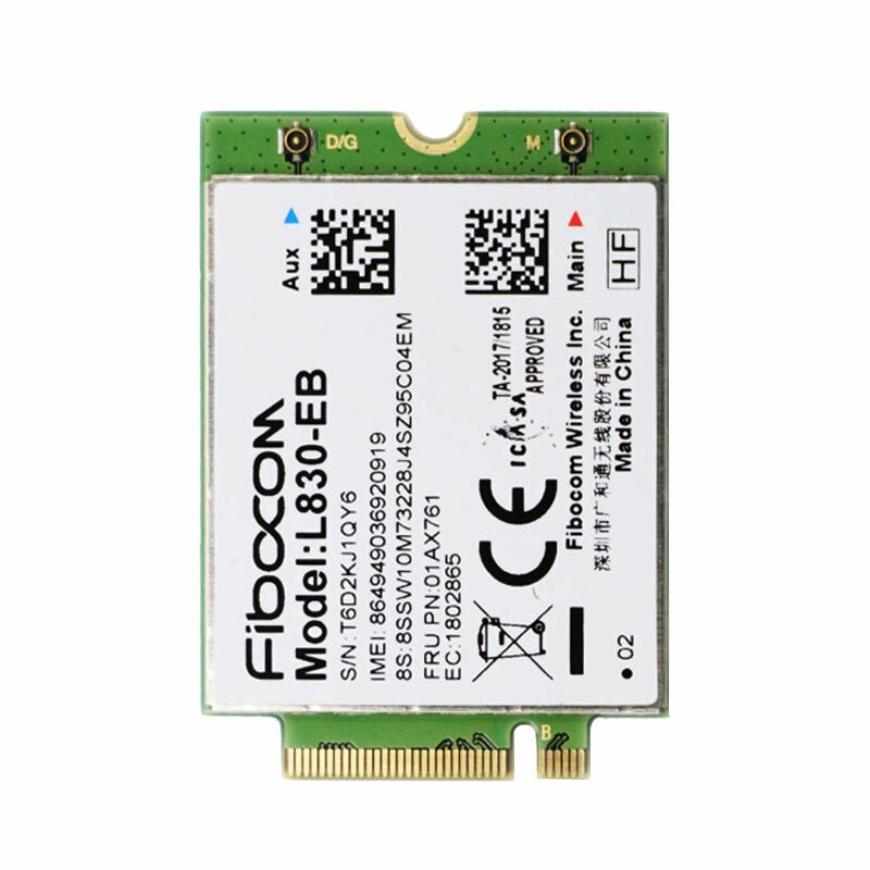 THINKPAD S1 gen 4 용 FIBOCOM L830-EB LTE 4G 무선 모듈 01AX761 [ZTF110-67]