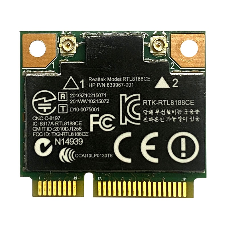 639967-001 용 Realtek RTL8188CE 무선-N WiFi 미니 PCI-E 카드 용 SSEA [ZTF110-68]