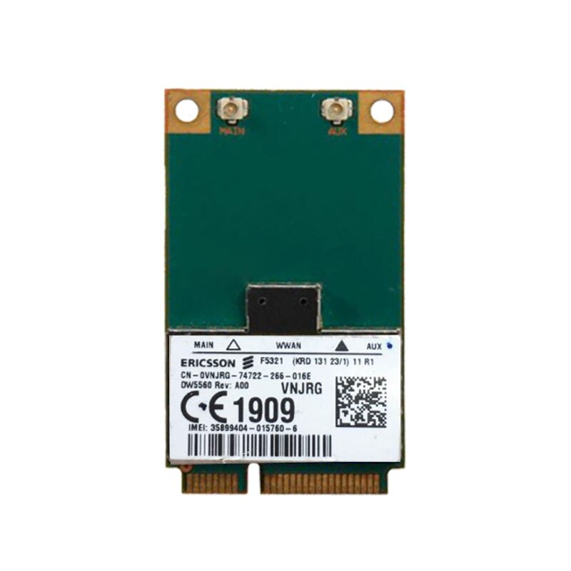 Ericsson 광대역 모바일 3G PCIe VNJRG WWAN 카드 델 F5321GW [ZTF110-69]