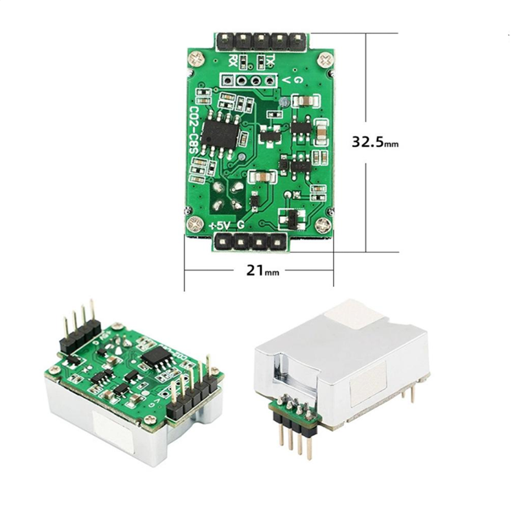 C8 NDIR CO2 400-5000PPM 센서 이산화탄소 센서 모듈 [iot-sc-44]