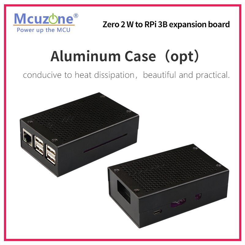Zero 2 W to Raspberry pi 3B 확장 보드 100Mbps 이더넷 및 USB 호스트 금도금 프로브 연결 [Mcuzone-20]