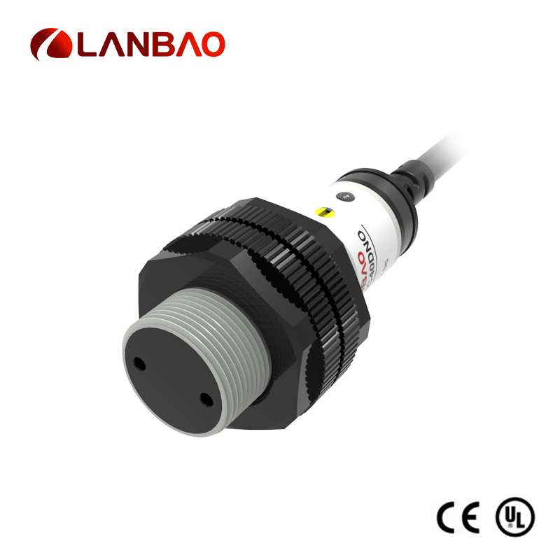 PR18S-DM3D 레트로 반사 3M 감지 거리 30VDC 전선 M18 광전 센서 [LANBAO-53]