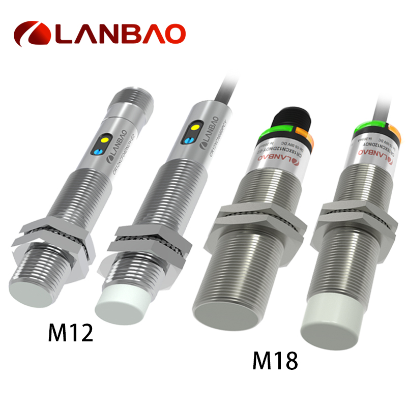 가축 장거리 4mm 8mm M12 CR12X 시리즈 플라스틱 금속 전기 용량 감지기 올리기 [LANBAO-73]