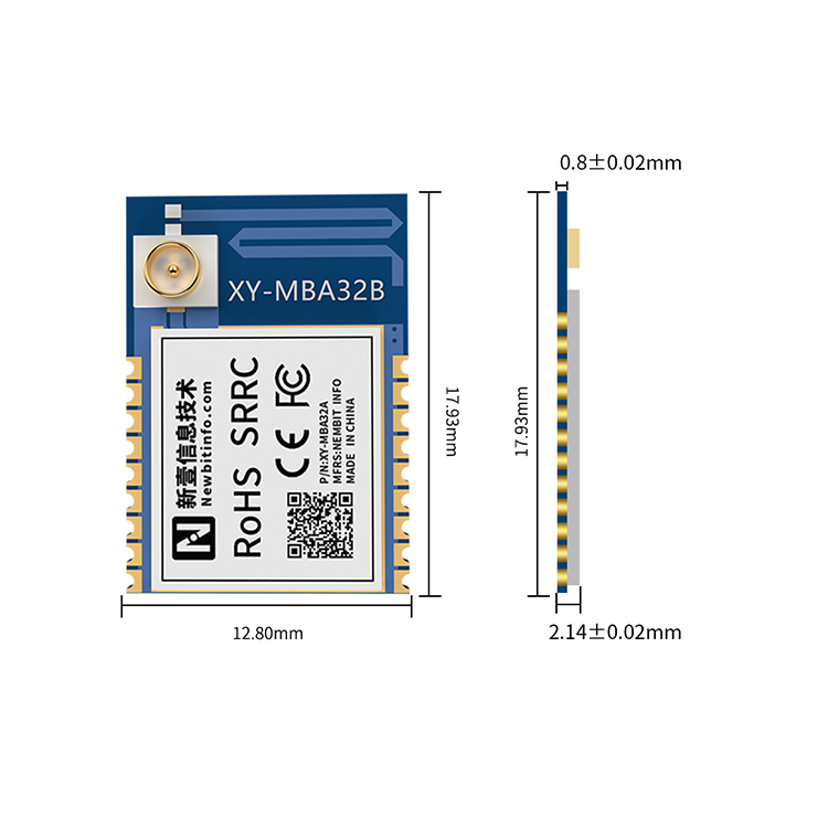 UART 프로토콜 ASR5601 블루투스 저에너지 (BLE) 모듈 XY-MBA32B [NEWBIT-14]