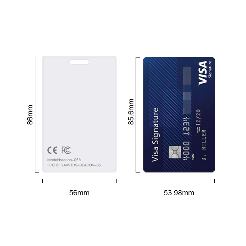 직원 관리 북유럽 nRF52832 블루투스 카드 비콘 XY-BB05 BLE 비콘 카드 가속도계 센서 블루투스 5.2 비콘 [NEWBIT-15]
