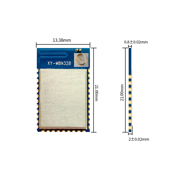 북유럽 nRF52832 블루 치아 낮은 에너지 (BLE) 모듈 XY-MBN32B 장거리 전송 작은 크기 지원 사용자 정의 Developm [NEWBIT-17]