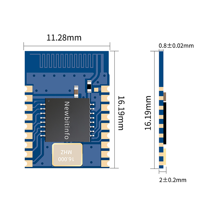 블루투스 모듈 BLE 5.0 IoT 저전력 마스터 슬레이브 통합 XY-MBD40A 블루투스 pcb [NEWBIT-20]