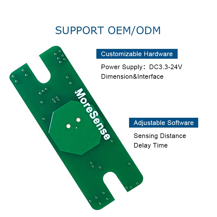 MS58-4015J68U4 스마트 잠금 모션 센서 지원 OEM ODM 40uA 근접 센서 저전력 5.8Ghz 마이크로파 레이더 모듈 [MoreSense-14]