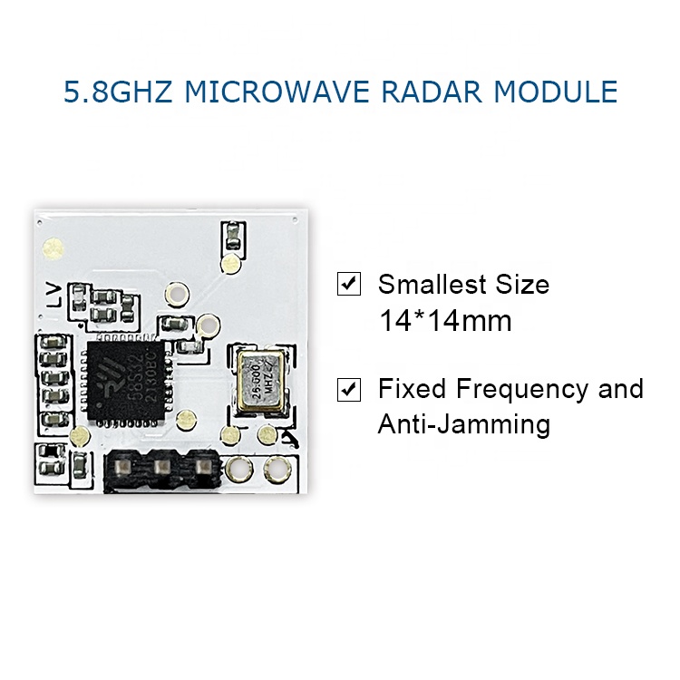 MS58-1414D20M4 14.5mm 가장 작은 크기 근접 센서 전구 5.8Ghz 마이크로파 레이더 모듈 마이크로파 모션 센서 [MoreSense-15]