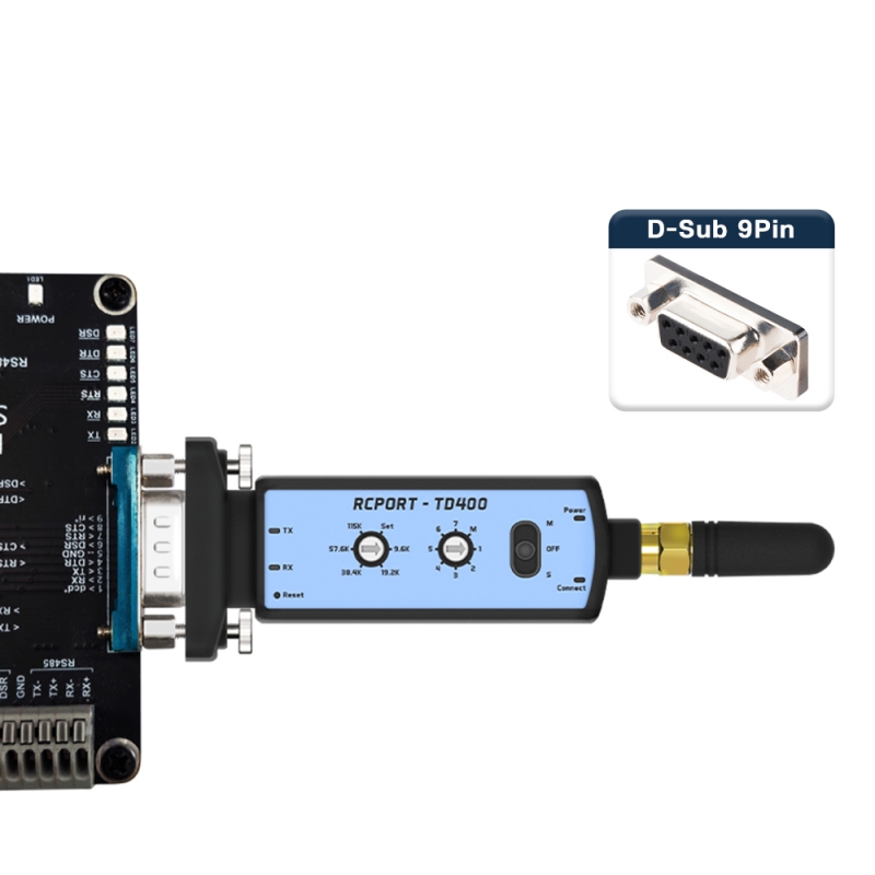 무선 시리얼통신 세트 RCPORT-TD400SET RS232+USB 컨버터 블루투스 어댑터