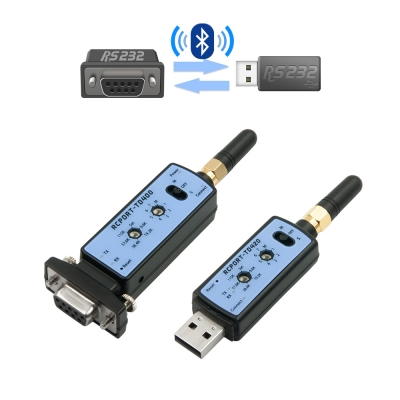 무선 시리얼통신 세트 RCPORT-TD400SET RS232+USB 컨버터 블루투스 어댑터