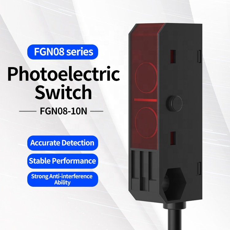 FGN08-10N FGN08-10P E3T-ST11 소형 사각 광전 스위치 확산 반사 광전 센서 정확한 감지 [FUWEI-05]