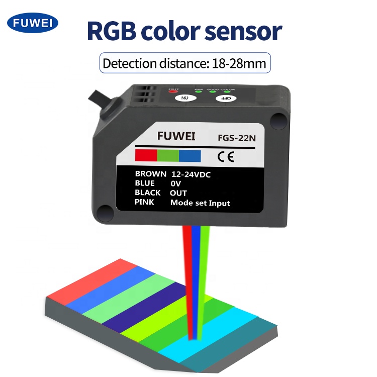FGS-22N FGS-22P 색상인식 광전 센서 색상 보정 광전 스위치 RGB 컬러 마크 센서 [FUWEI-09]