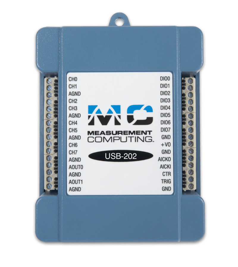 MCC USB-201 - 싱글 게인 다기능 USB DAQ 장치 [DGLT-6069-410-058]