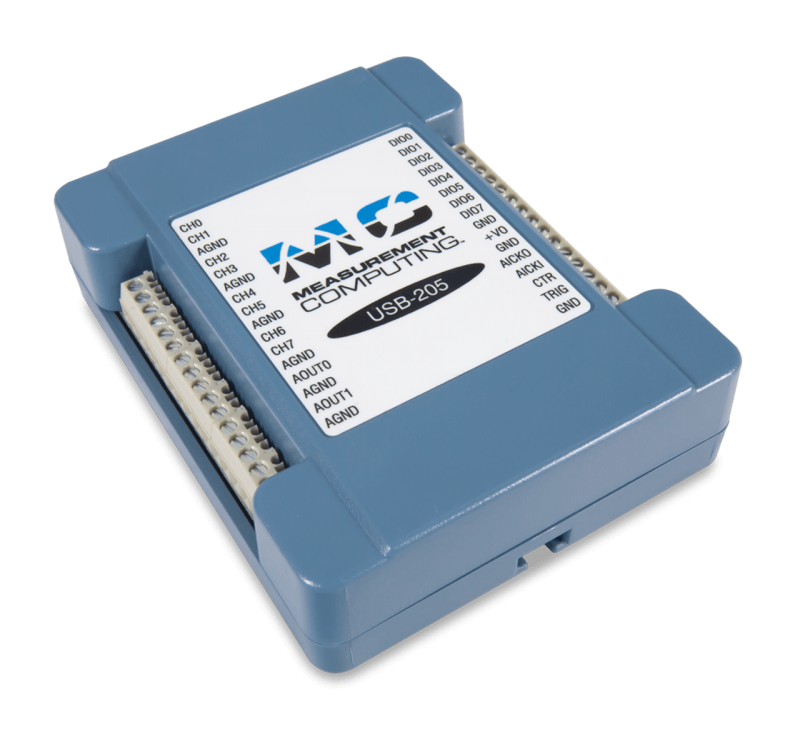 MCC USB-201 - 싱글 게인 다기능 USB DAQ 장치 [DGLT-6069-410-058]