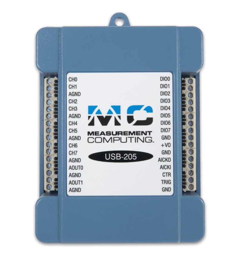 MCC USB-201 - 싱글 게인 다기능 USB DAQ 장치 [DGLT-6069-410-058]