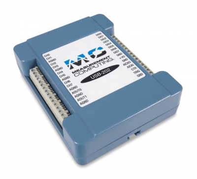 MCC USB-201 - 싱글 게인 다기능 USB DAQ 장치 [DGLT-6069-410-058]
