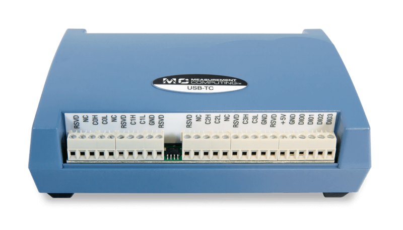MCC USB-TEMP - 온도 측정 DAQ 장치 (열전대/RTD/서미스터/반도체 센서) [DGLT-6069-410-065]
