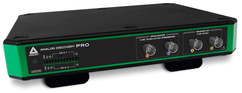 Analog Discovery Pro 3250 - 휴대용 고분해능 혼합 신호 오실로스코프 (BNC 프로브 포함) [DGLT-471-041]