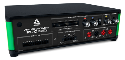 Analog Discovery Pro 5250 - 올인원 1GS/s 100MHz 혼합 신호 오실로스코프/펑션 제너레이터/파워 서플라이/디지털 멀티미터 [DGLT-411-001]