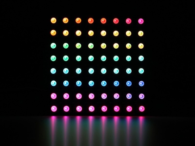 플렉시블 8x8 RGB 레인보우 LED 매트릭스 [EF10090]